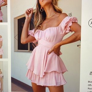 Selfie leslie pink romper